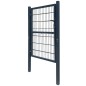 Cancello da Giardino 2D (Singolo) Grigio Antracite 106 x 210 cm