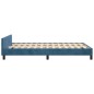 Giroletto con Testiera Blu Scuro 120x200 cm in Velluto Giroletto con Testiera Blu Scuro 120x200 cm in Velluto