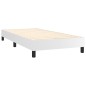 vidaXL Giroletto a Molle con Materasso Bianco 80x200 cm in Similpelle