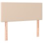 vidaXL Giroletto a Molle con Materasso Cappuccino 90x200 cm Similpelle