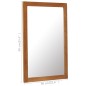Specchio 60x90 cm in Legno Massello di Rovere Specchio 60x90 cm in Legno Massello di Rovere