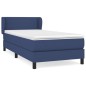 Giroletto a Molle con Materasso Blu 100x200 cm in Tessuto