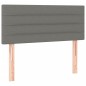 Giroletto a Molle con Materasso Grigio Scuro 100x200 cm Tessuto