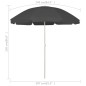 Ombrellone da Spiaggia Antracite 240 cm Ombrellone da Spiaggia Antracite 240 cm