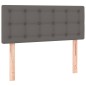 Giroletto a Molle con Materasso Grgio 80x200 cm in Similpelle
