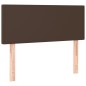 Giroletto a Molle con Materasso Marrone 80x200 cm in Similpelle