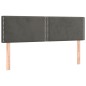 vidaXL Giroletto a Molle con Materasso Grigio Scuro 140x200 cm Velluto