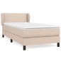 Giroletto a Molle con Materasso Cappuccino 90x200 cm Similpelle