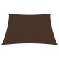 vidaXL Parasole a Vela in Tela Oxford Quadrato 4,5x4,5 m Marrone