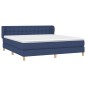 Giroletto a Molle con Materasso Blu 180x200 cm in Tessuto
