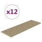 vidaXL Pannelli Murali 12 pz Cappuccino 90x30 cm in Similpelle 3,24 m² vidaXL Pannelli Murali 12 pz Cappuccino 90x30 cm in Similpelle 3,24 m²