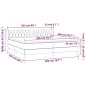 vidaXL Giroletto a Molle con Materasso Rosa 200x200 cm in Velluto