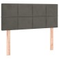 Giroletto a Molle con Materasso Grigio Scuro 80x200 cm Velluto