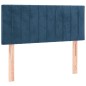 Giroletto a Molle con Materasso Blu Scuro 80x200 cm in Velluto