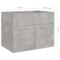 Mobile Sottolavabo Grigio Cemento 60x38,5x46 cm in Truciolato