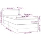 Giroletto a Molle con Materasso Marrone 90x200 cm in Similpelle
