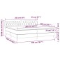 Giroletto a Molle con Materasso Blu Scuro 200x200 cm in Velluto