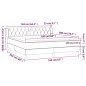 vidaXL Giroletto a Molle con Materasso Grigio Scuro 160x200 cm Velluto