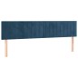 Giroletto a Molle con Materasso Blu Scuro 180x200 cm in Velluto