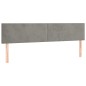 vidaXL Giroletto a Molle con Materasso Grigio Chiaro 200x200cm Velluto