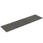 Pannelli Murali 12 pz Grigio Scuro 60x15 cm Velluto 1,08 m² Pannelli Murali 12 pz Grigio Scuro 60x15 cm Velluto 1,08 m²