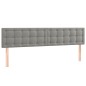 vidaXL Giroletto a Molle con Materasso Grigio Chiaro 160x200cm Velluto