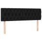 vidaXL Giroletto a Molle con Materasso Nero 160x200 cm in Tessuto