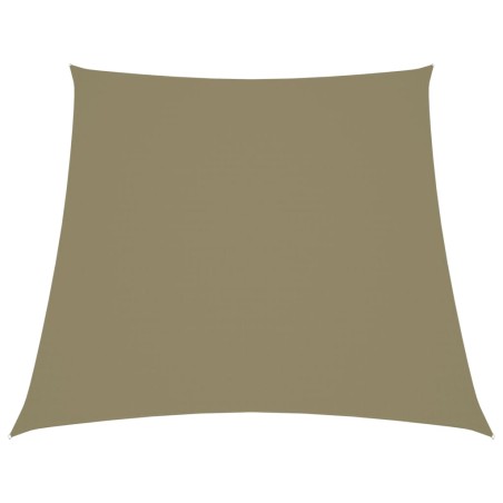 Parasole a Vela in Tela Oxford a Trapezio 4/5x4 m Beige