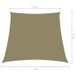 Parasole a Vela in Tela Oxford a Trapezio 4/5x4 m Beige Parasole a Vela in Tela Oxford a Trapezio 4/5x4 m Beige