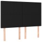 Giroletto a Molle con Materasso Nero 180x200 cm in Tessuto