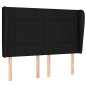 vidaXL Giroletto a Molle con Materasso Nero 140x190 cm in Tessuto