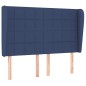 vidaXL Giroletto a Molle con Materasso Blu 140x200 cm in Tessuto