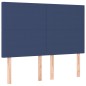Giroletto a Molle con Materasso Blu 160x200 cm in Tessuto