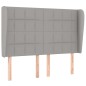 vidaXL Giroletto a Molle con Materasso Grigio Chiaro 140x200cm Tessuto
