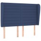 vidaXL Giroletto a Molle con Materasso Blu 140x200 cm in Tessuto