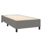 vidaXL Giroletto a Molle con Materasso Grigio Scuro 100x200 cm Tessuto