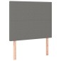 vidaXL Giroletto a Molle con Materasso Grigio Scuro 90x200 cm Tessuto
