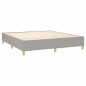 vidaXL Giroletto a Molle con Materasso Grigio Chiaro180x200 cm Tessuto