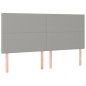 vidaXL Giroletto a Molle con Materasso Grigio Chiaro180x200 cm Tessuto