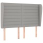 vidaXL Giroletto a Molle con Materasso Grigio Chiaro 140x190cm Tessuto