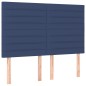 Giroletto a Molle con Materasso Blu 140x200 cm in Tessuto