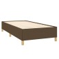 vidaXL Giroletto a Molle con Materasso Marrone Scuro 100x200cm Tessuto