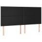 Giroletto a Molle con Materasso Nero 200x200 cm in Similpelle