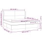 Giroletto a Molle con Materasso Nero 200x200 cm in Similpelle