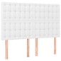 Giroletto a Molle con Materasso Bianco 140x190 cm in Similpelle