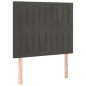 vidaXL Giroletto a Molle con Materasso Grigio Scuro 100x200 cm Velluto