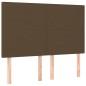 vidaXL Giroletto a Molle con Materasso Marrone Scuro 140x190cm Tessuto