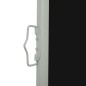 Tenda Laterale Retrattile per Patio 140x500 cm Nera