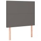 Giroletto a Molle con Materasso Grigio 100x200 cm in Similpelle