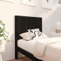 Testiera per Letto Nera 80,5x4x100 cm in Legno Massello di Pino Testiera per Letto Nera 80,5x4x100 cm in Legno Massello di Pino